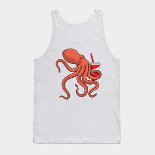 Octopus with Drink Tank Top